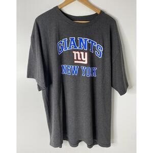 NY Giants NFL T-Shirt Size XXL Team Apparel Gray Short Sleeve Logo Authentic